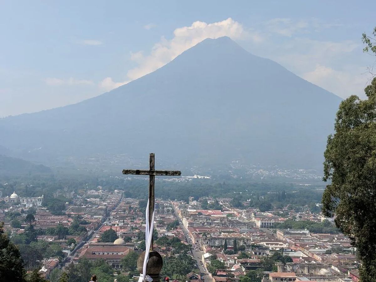 View of Antigua from Cerro de la Cruz